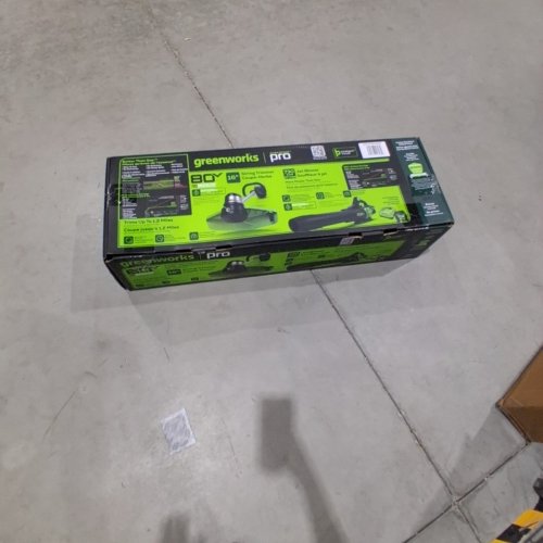 4PC GREENWORKS STRING TRIMMER & BRUSHLESS BLOWER COMBO WITH BATTERY AND CHARGER - 80V - GREEN/BLACK (MODEL: 1694266) image 5