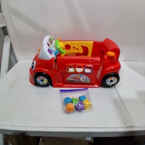 FISHER-PRICE LAUGH & LEARN CRAWL AROUND SMART STAGES CAR, STATIONARY PLAY CENTER FOR BABIES AND TODDLERS - RED (MODEL: GHK00-9993) image 2