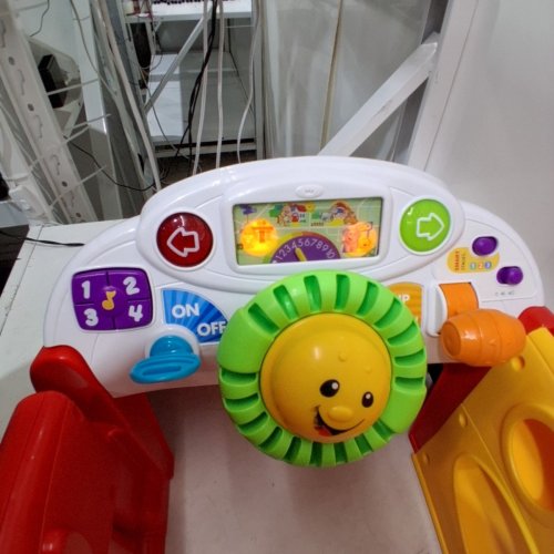 FISHER-PRICE LAUGH & LEARN CRAWL AROUND SMART STAGES CAR, STATIONARY PLAY CENTER FOR BABIES AND TODDLERS - RED (MODEL: GHK00-9993) image 6