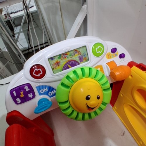 FISHER-PRICE LAUGH & LEARN CRAWL AROUND SMART STAGES CAR, STATIONARY PLAY CENTER FOR BABIES AND TODDLERS - RED (MODEL: GHK00-9993) image 7