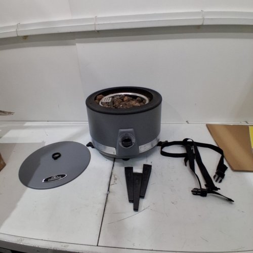 PARAMOUNT PROPANE CAMPFIRE FIRE PIT - 16.5" X 14.6" X 1.6" /60000BTU - BLACK (MODEL: 1906425) image 2