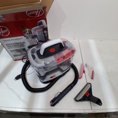 HOOVER CLEANSLATE PORTABLE CARPET & UPHOLSTERY SPOT CLEANER & STAIN REMOVER - 40OZ DUAL TANKS - RED/GREY (MODEL: FH14001VCD) image 3