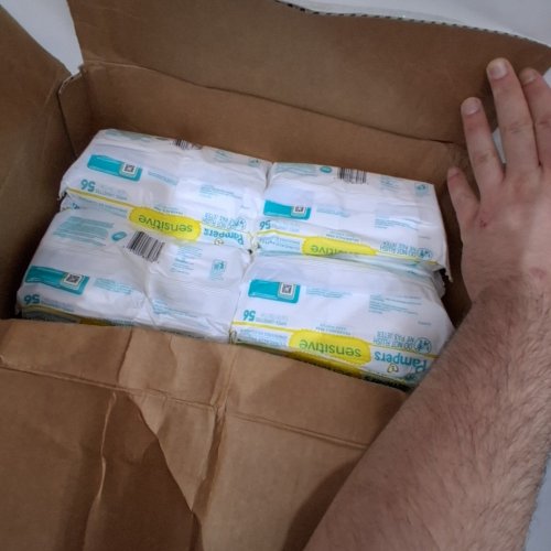 16PK PAMPERS SENSITIVE BABY WIPES - (1344 TOTAL) - UNSCENTED image 2
