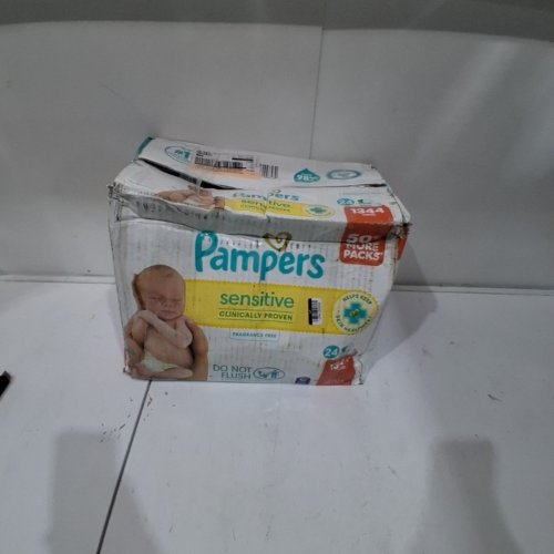 16PK PAMPERS SENSITIVE BABY WIPES - (1344 TOTAL) - UNSCENTED image 3