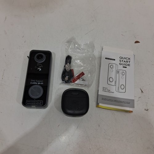 WIRELESS, HEAD-TO-TOE, BATTERY-POWERED VIDEO DOORBELL CAMERA - - BLACK - (MODEL: BELL J9) image 3