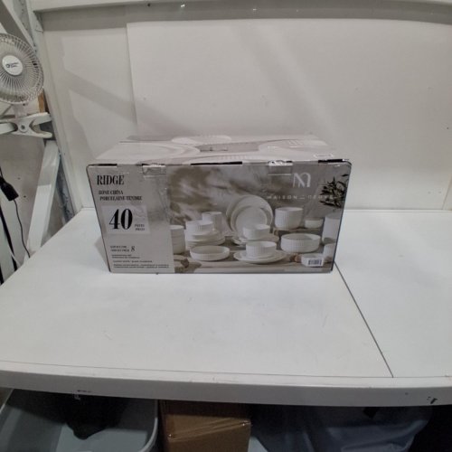 36PC MAISON NEUVE RIDGE BONE CHINA DINNERWARE SET - WHITE (MODEL: 2036823) image 8