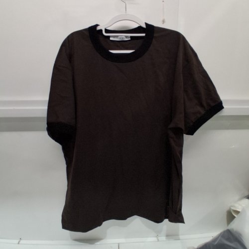 MEN'S BODY OF WORK SHORT SLEEVE T-SHIRT - LARGE - DARK BROWN /BLACK image 4
