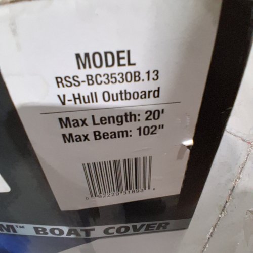 BPS BOAT COVER - 20FT X 102" - GREY (MODEL: RSS-BC3530B.13) image 2
