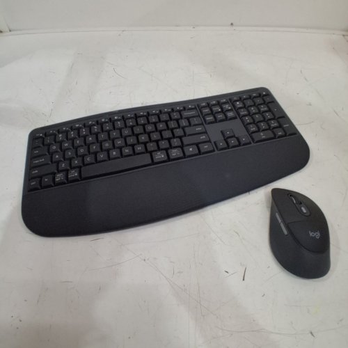 2PC LOGITECH SIGNATURE COMFORT PLUS ERGONOMIC WIRELESS KEYBOARD AND MOUSE COMBO - GRAPHITE (MK880 / M850 L) image 2