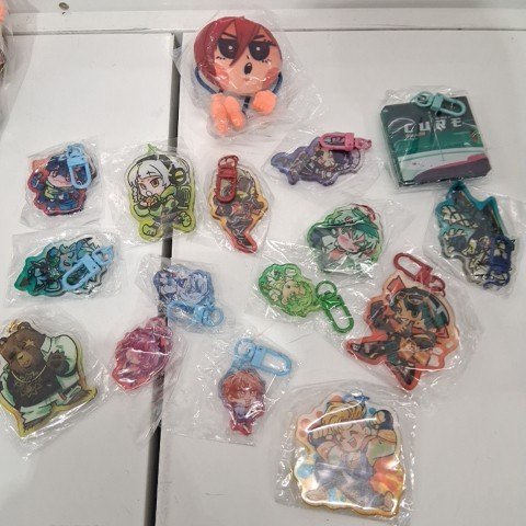 16PK ASSORTED ANIME KEYCHAINS - MULTICOLOR image 2