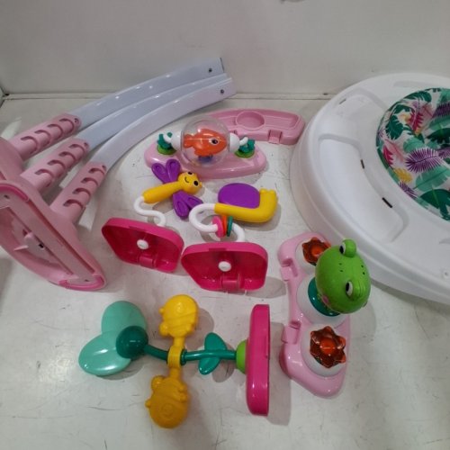 BRIGHT STARTS BOUNCE BOUNCE BABY 2-IN-1 ACTIVITY JUMPER & TABLE - PLAYFUL PALMS image 3