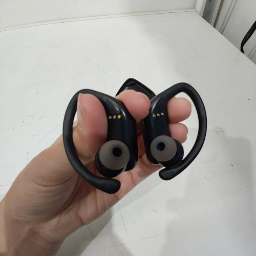 BMANI WIRELESS EARBUDS BLUETOOTH HEADPHONES WITH EARHOOKS - BLACK (MODEL: T16) image 3