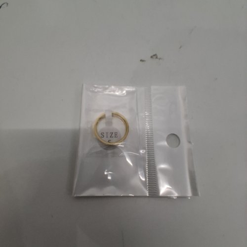 ADULTS NOKMIT FINE JEWELRY WEDDING BAND RING - SIZE 5 / 3 MM - 1/20 14 K GOLD (ITEM: X003F0010F) image 2