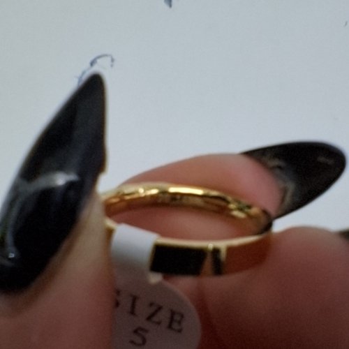 ADULTS NOKMIT FINE JEWELRY WEDDING BAND RING - SIZE 5 / 3 MM - 1/20 14 K GOLD (ITEM: X003F0010F) image 3
