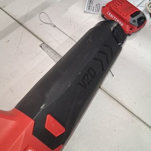 2PC CRAFTSMAN WEEDWACKER STRING TRIMMER & BLOWER COMBO KIT - V20 LITHIUM ION - RED/BLACK (MODEL: CMCK27901) image 7