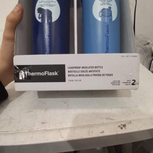 2PC THERMOFLASK INSULATED BOTTLES - 24 OZ EACH - BLUE (ITEM: 2730866) image 3