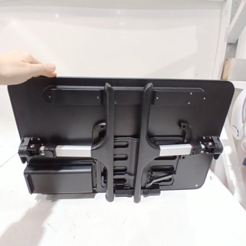 SAIJI LAPTOP BED TRAY DESK X-LARGE ADJUSTABLE LAPTOP TABLE - 23.6" X 17.7" X 10.7"-15.1" - BLACK (MODEL: S3) image 3