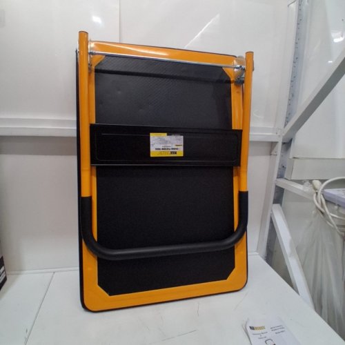 MAXWORKS FOLDING PLATFORM TRUCK PUSH DOLLY WITH SWIVEL WHEELS - 660LBS CAP - YELLOW/BLACK (MODEL: 80877) image 2
