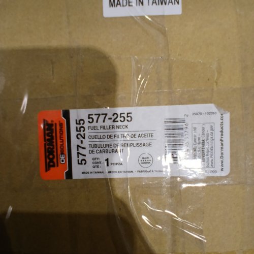 DORMAN FUEL FILLER NECK FOR SELECT MITSUBISHI VEHICLES - 1.5" DIAMETER, 30.3" LENGTH (MODEL: 577-255) image 2