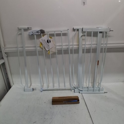 REGALO EASY STEP EXTRA WIDE METAL SAFETY GATE - 30" X 29"- 49" - WHITE (MODEL: 1164EWDS) image 2