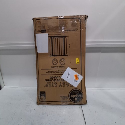 REGALO EASY STEP EXTRA WIDE METAL SAFETY GATE - 30" X 29"- 49" - WHITE (MODEL: 1164EWDS) image 4