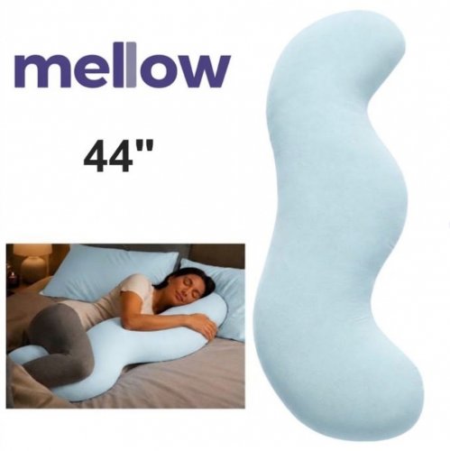 MELLOW SOFT BODY ALIGN COOLING PILLOW - 44" - LIGHT BLUE image 2