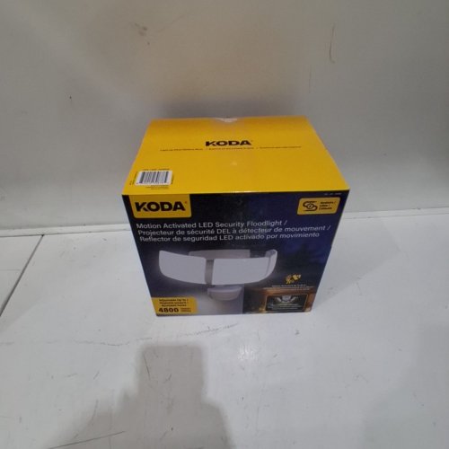 KODA MOTION-ACTIVATED LED SECURITY FLOOD LIGHT - 4800LM - WHITE (MODEL: 1938035/LM030878) image 3