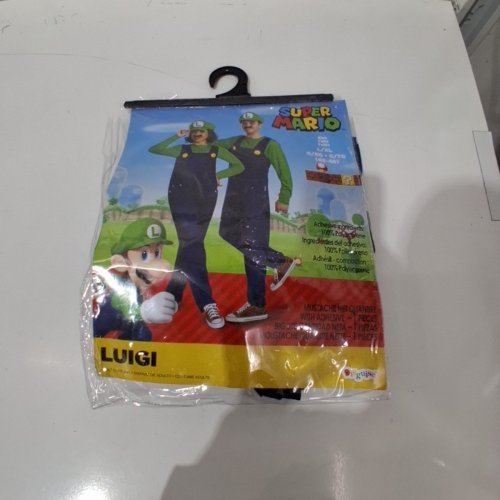 2PC DISGUISE SUPER MARIO LUIGI COSTUME - EXTRA LARGE - BLUE/GREEN image 2