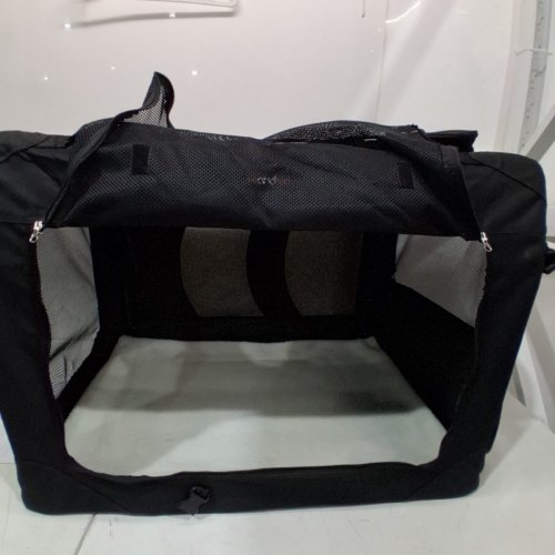 FEANDREA COLLAPSIBLE PORTABLE SOFT PET CARRIER BAG WITH STORAGE POCKETS- EXTRA LARGE/32" X 23" - BLACK (MODEL: PDC80H/UPDC80H) image 2