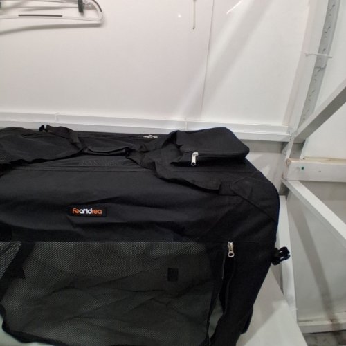 FEANDREA COLLAPSIBLE PORTABLE SOFT PET CARRIER BAG WITH STORAGE POCKETS- EXTRA LARGE/32" X 23" - BLACK (MODEL: PDC80H/UPDC80H) image 3