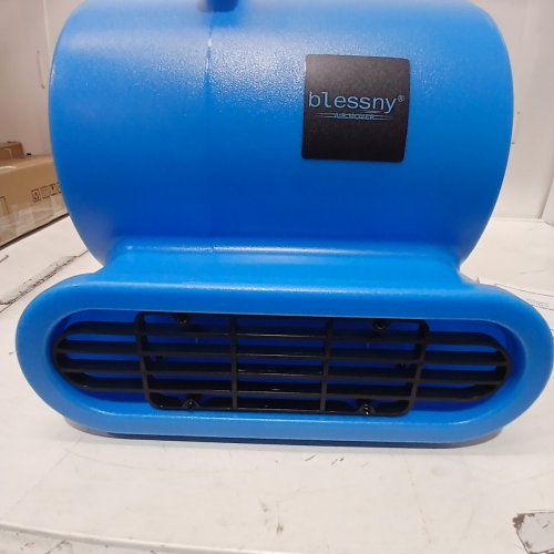 BLESSNY CARPET DRYER BLOWER FAN WITH 2 OUTLETS - 1/2HP - 2200CFM - 15FT CORD - 3 SPEEDS - BLUE (MODEL: AR110035) image 4