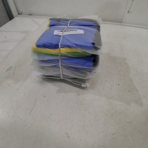 5 (3PK) PREMIUM MICROFIBER CLEANING CLOTH FOR CAR, KITCHEN, GLASS - 12" - GREEN / BLUE / YELLOW image 2