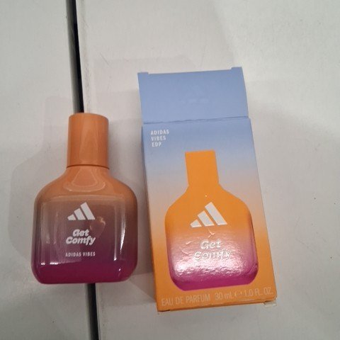 UNISEX ADIDAS VIBES GET COMFY EAU DE PARFUM - VANILLA AND MANDARIN - 30ML image 2
