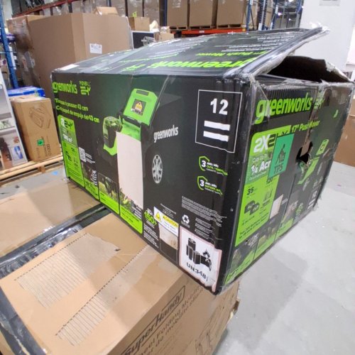 GREENWORKS CORDLESS LAWN MOWER – DUAL PORT CHARGER, PUSH MOWER WITH 3-IN-1 MULCHING, BAGGING & DISCHARGE - 48V 17" - GREEN / BLACK (MODEL:LME367) image 2