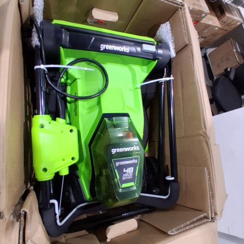 GREENWORKS CORDLESS LAWN MOWER – DUAL PORT CHARGER, PUSH MOWER WITH 3-IN-1 MULCHING, BAGGING & DISCHARGE - 48V 17" - GREEN / BLACK (MODEL:LME367) image 4