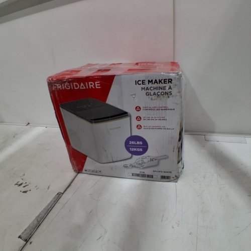 FRIGIDAIRE RETRO FREESTANDING BULLET SHAPED ICE MAKER - 26 LBS - WHITE (MODEL: EFIC513-WHITE) image 10