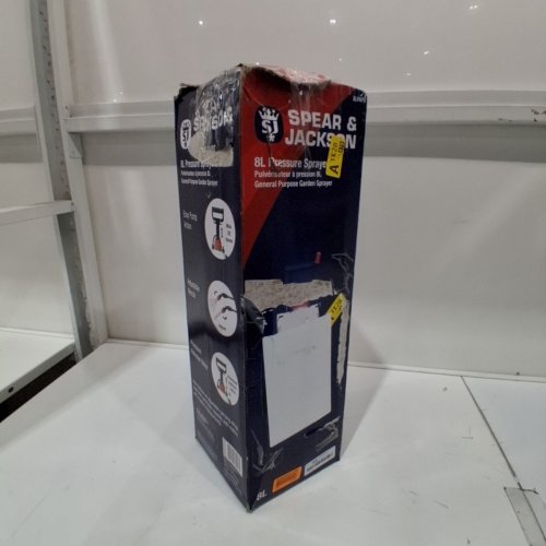 SPEAR & JACKSON HAND PUMP ACTION GARDEN WATERING PRESSURE SPRAYER - 8L - WHITE (MODEL: 8LPAPS) image 3