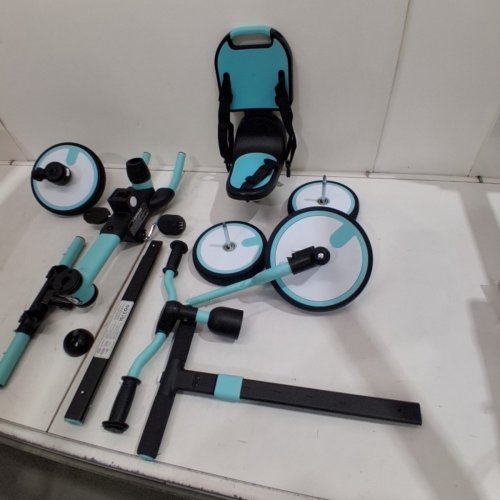 BESREY 5-IN-1 TODDLER TRICYCLE WITH BACKREST & HARNESS - 1-3 YEARS OLD - LIGHT BLUE/BLACK (MODEL: BR-KSE10) image 6