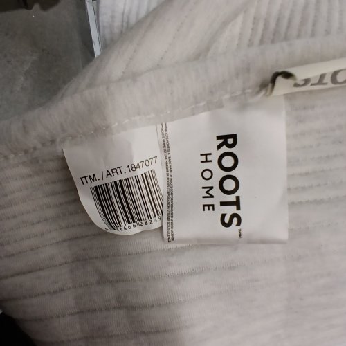ROOTS HOME RIBBED BLANKET - QUEEN - LIGHT GREY (MODEL: 1847077) image 2