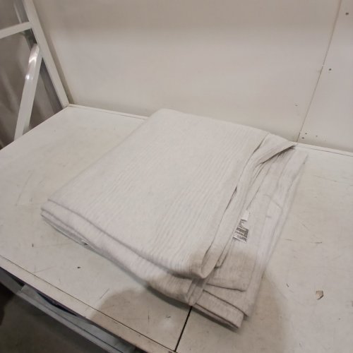 ROOTS HOME RIBBED BLANKET - QUEEN - LIGHT GREY (MODEL: 1847077) image 4