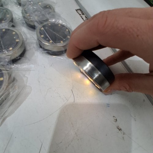 12PK OUTDOOR WATERPROOF LED SOLAR GROUND LIGHTS - BLACK image 2