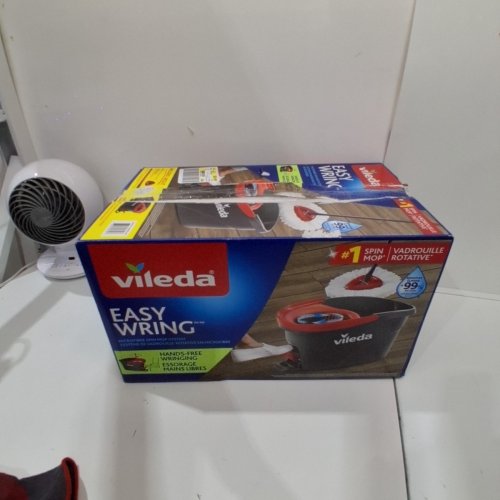 VILEDA EASY WRING RINSE CLEAN SPIN MOP AND BUCKET SYSTEM - 22" TO 36" - BLACK/RED/BLUE - (MODEL: 168467) image 5