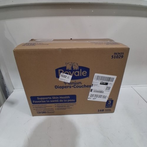 168PK ROYALE PREMIUM DISPOSABLE DIAPERS - SIZE 3 (MODEL: 51029) image 3