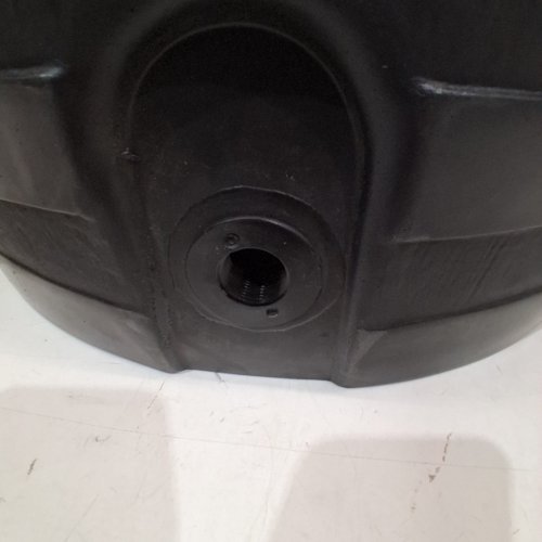 GOOD IDEAS PLASTIC DRAINABLE DUAL OVERFLOW RAIN BARREL - 50 GALLONS - BLACK image 3