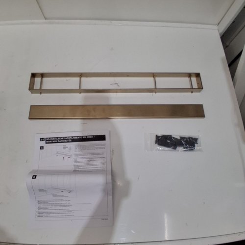 DELTA REVERSIBLE LINEAR SHOWER DRAIN TRIM - 22" - CHAMPAGNE BRONZE (MODEL: DT0732413-CZ) image 3