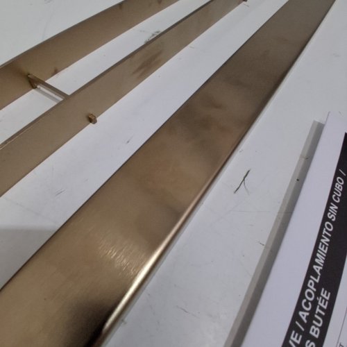 DELTA REVERSIBLE LINEAR SHOWER DRAIN TRIM - 22" - CHAMPAGNE BRONZE (MODEL: DT0732413-CZ) image 4