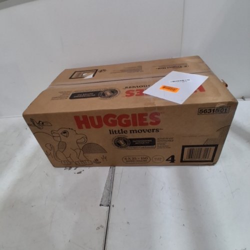 150PK HUGGIES LITTLE MOVERS DIAPERS - SIZE 4 - WHITE (TOTAL 150) image 2
