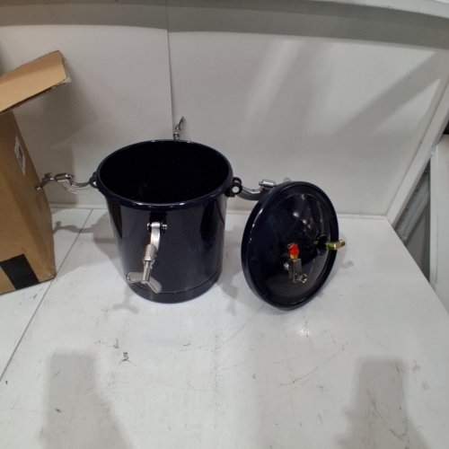 VEVOR SPRAY PAINT PRESSURE POT TANK - 10L, 1.5MM AND 4MM NOZZLES - BLUE/SILVER (MODEL: JY-SS10L) image 2