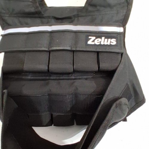 ZELUS ADJUSTABLE WEIGHTED VEST WITH WEIGHTS - ADJUSTABLE FROM 1-30LBS - BLACK image 3