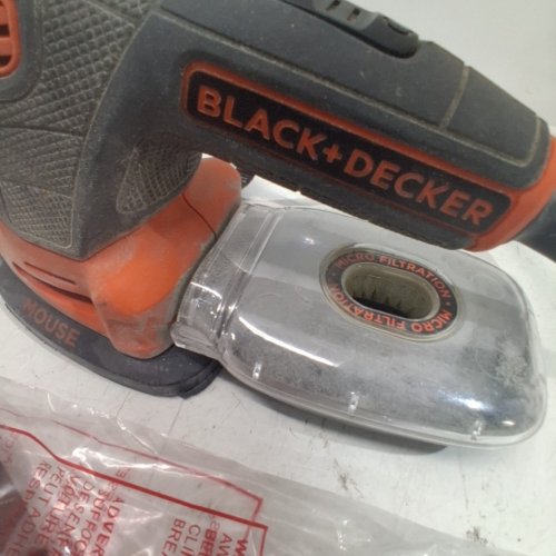 BLACK + DECKER CORDED MOUSE DETAIL SANDER - BLACK/ORANGE (MODEL: BDEMS600) image 4